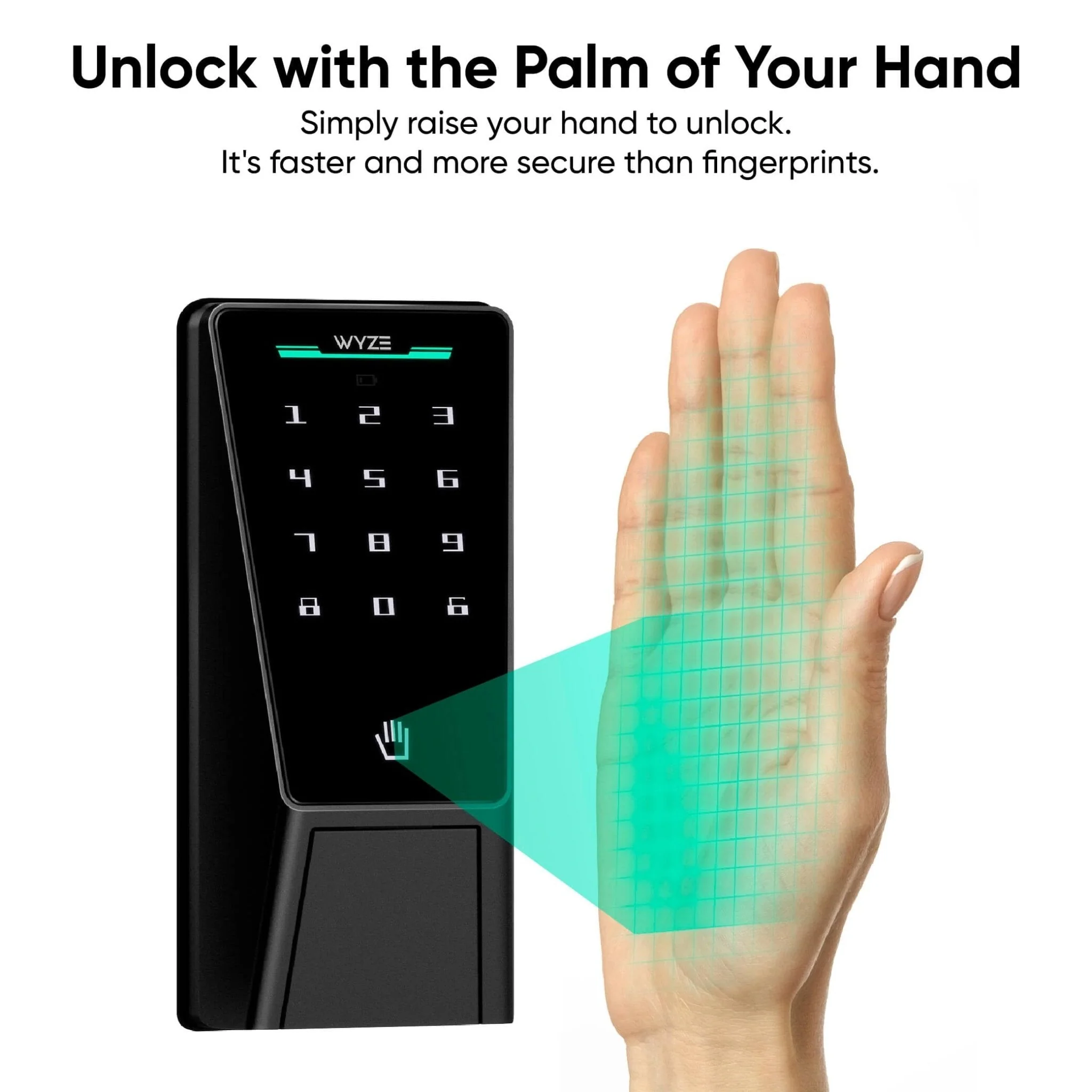 Battery Video Doorbell + Palm Lock - Image 3